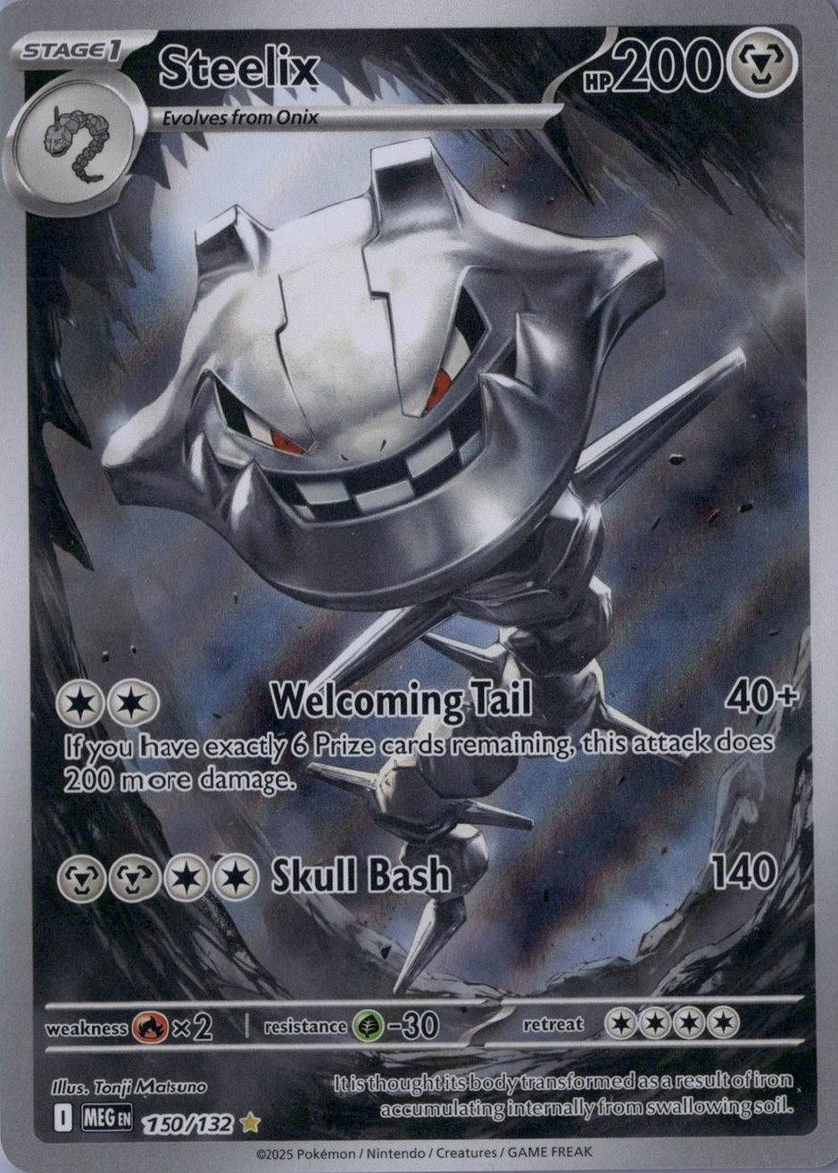 pokemon cards steelix Steelix 2025 Mega Evolution #150/132 Illustration Rare Price Guide