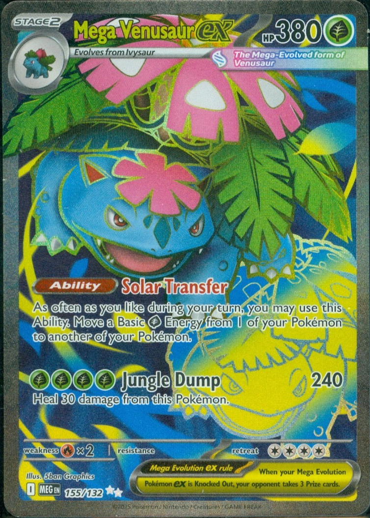 Mega Venusaur ex 2025 Mega Evolution #155/132 Ultra Rare (Full Art