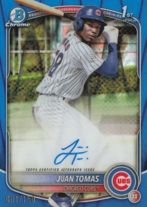 2025 Bowman Chrome #CPA-JT Prospect Auto - Blue RayWave Refractor /150 (1st)