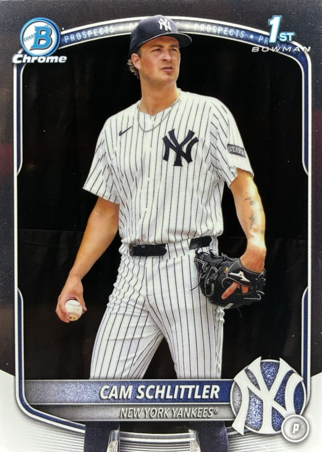 Cam Schlittler 2025 Bowman Chrome #BCP-166 Prospects (1st)