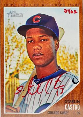2011 Topps Heritage #ROA-SC Real One Autographs - Red Ink /62