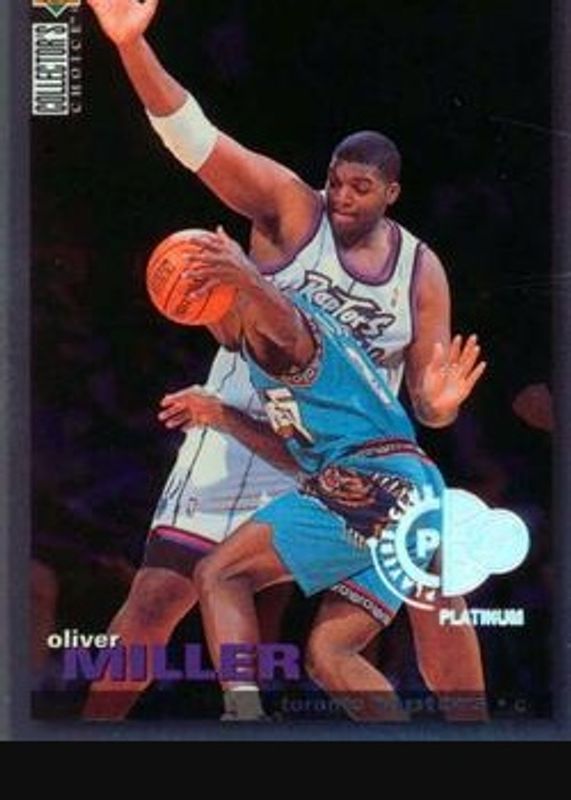 Oliver Miller 1995 Collector's Choice #T22 1995 1996 Debut Player's Club Platinum RAW