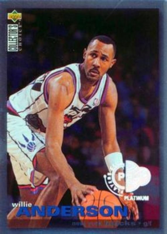 Willie Anderson 1995 Collector's Choice #T21 1995 1996 Debut Player's Club Platinum RAW