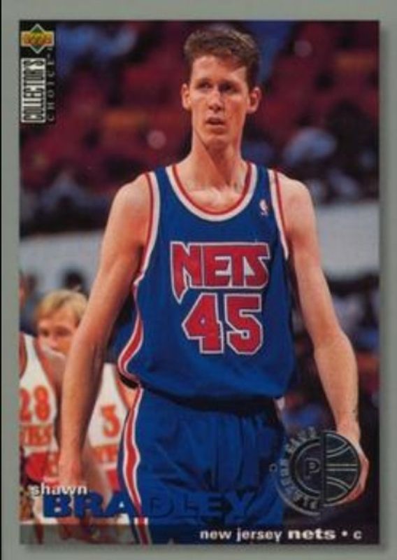 Shawn Bradley 1995 Collector's Choice #T11 1995 1996 Debut Player's ClubABC - Players Club RAW