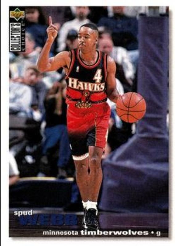 Spud Webb 1995 Collector's Choice #T6 1995 1996 Debut Exchange RAW