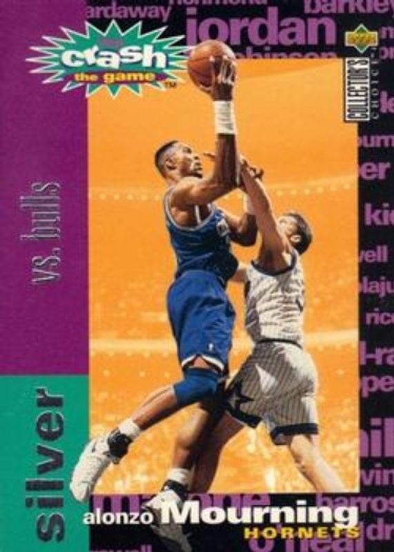 Alonzo Mourning 1995 Collector's Choice #C9a You Crash the Game Silver: Scoring RAW