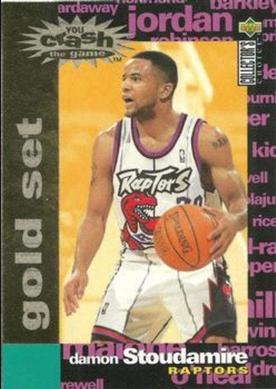 Damon Stoudamire 1995 Upper Deck Collector's Choice #C28 You Crash the Game Gold Exchange: Scoring Rookie RAW