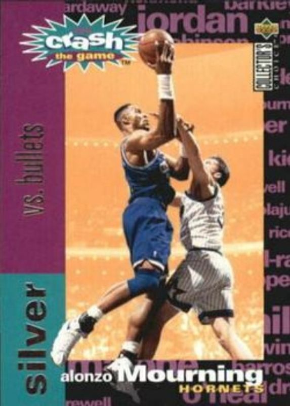 Alonzo Mourning 1995 Collector's Choice #C9c You Crash the Game Silver: Scoring RAW