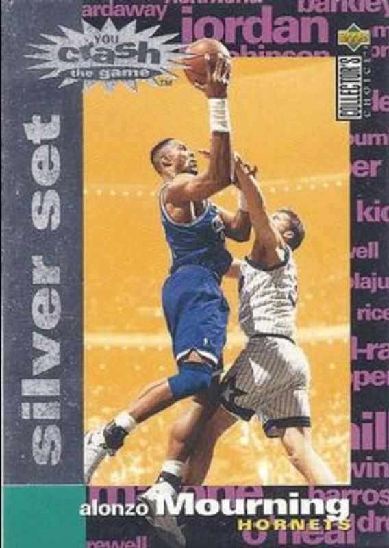 Alonzo Mourning 1995 Collector's Choice #C9 You Crash the Game Silver Exchange: Scoring RAW