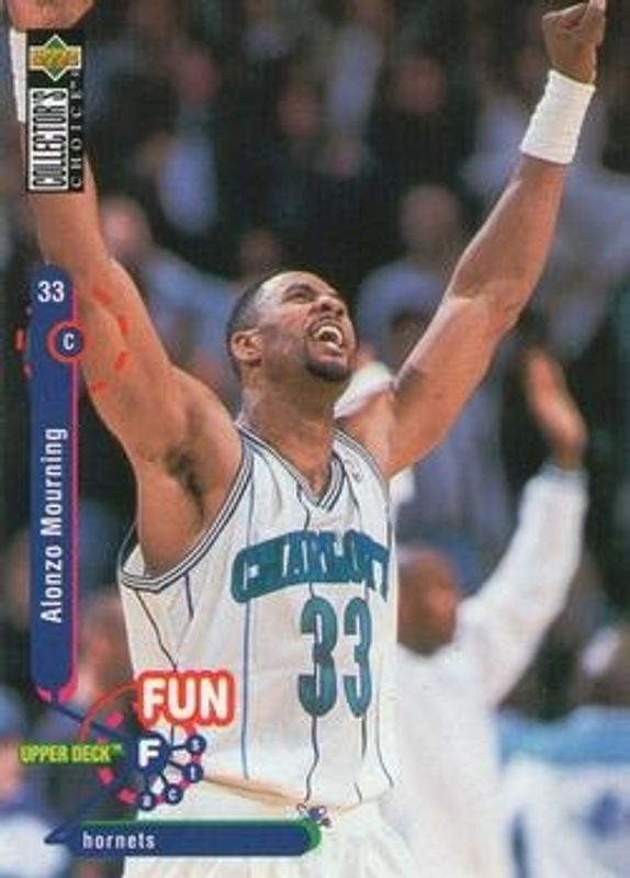 Alonzo Mourning 1995 Collector's Choice #168 Base RAW