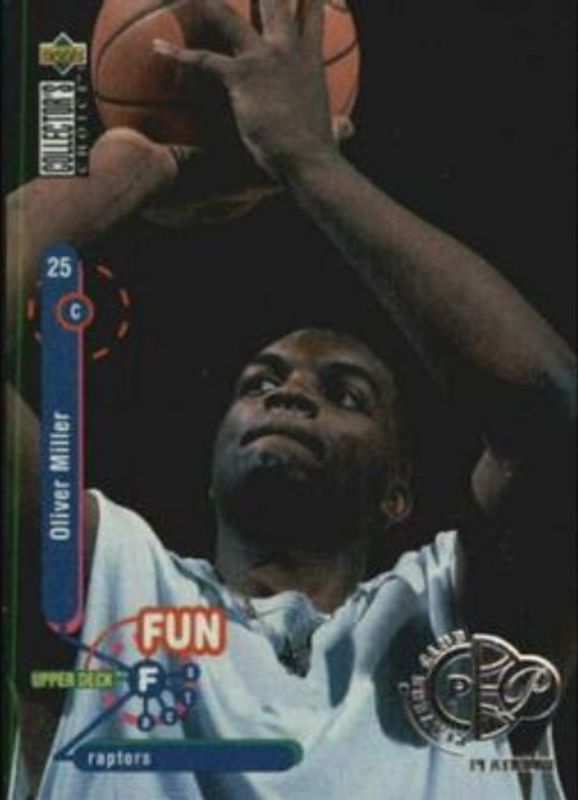 Oliver Miller 1995 Collector's Choice #191 Player's Club Platinum RAW