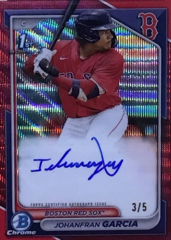 2024 Bowman #CPA-JG Chrome Prospect Auto - Red Wave Refractor /5 (1st)