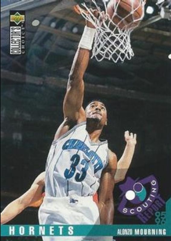 Alonzo Mourning 1995 Collector's Choice #323 Base RAW