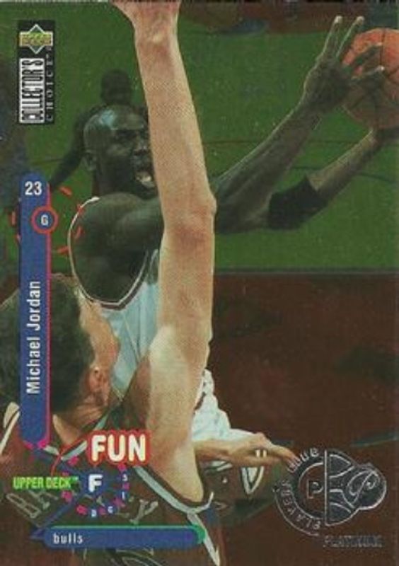 Michael Jordan 1995 Collector's Choice #169 Player's Club Platinum RAW