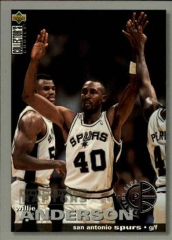 Willie Anderson 1995 Collector's Choice #150 Player's Club RAW