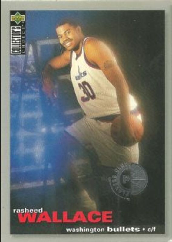 Rasheed Wallace 1995 Collector's Choice #239 Player's Club Rookie RAW