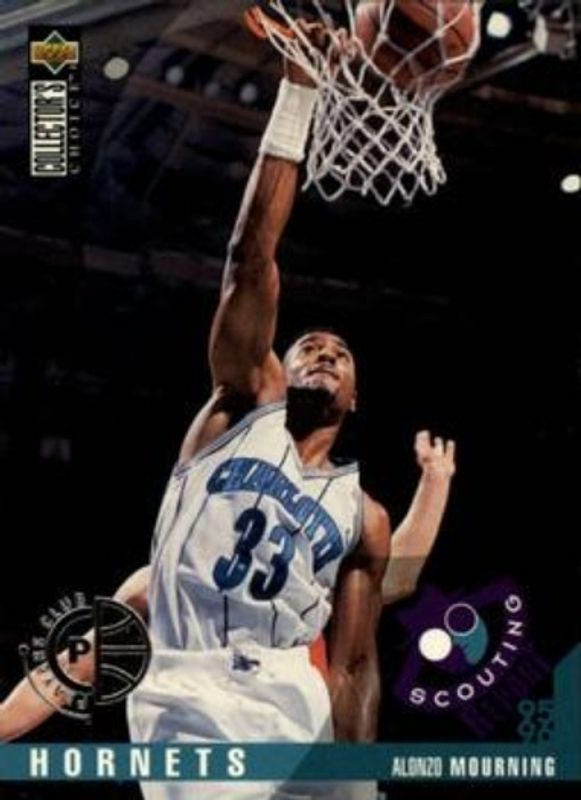Alonzo Mourning 1995 Collector's Choice #323 Player's Club RAW