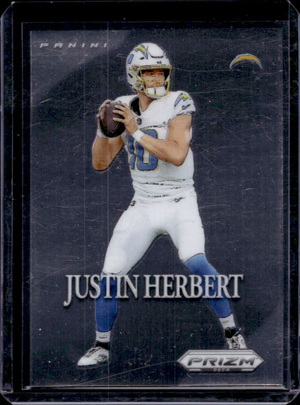 Justin Herbert 2024 Prizm Deca #7 Most Valuable Players RAW