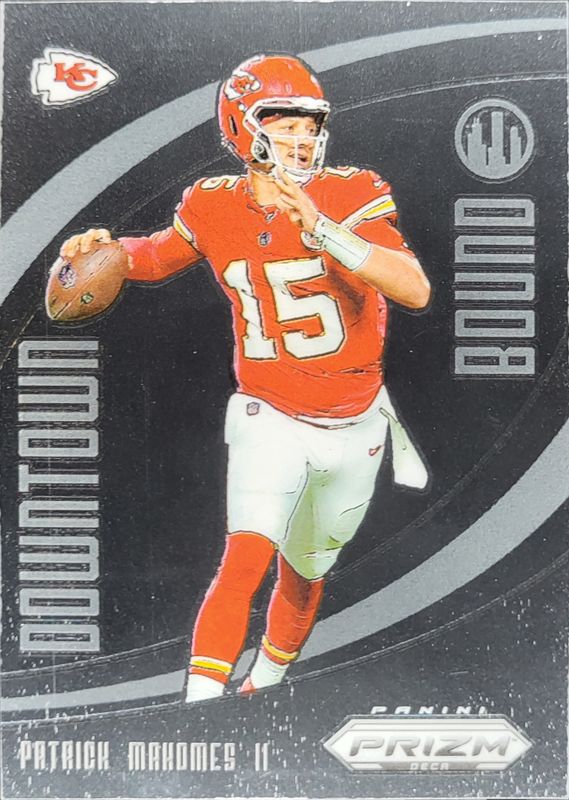 Patrick Mahomes II 2024 Prizm Deca #16 Downtown Bound RAW