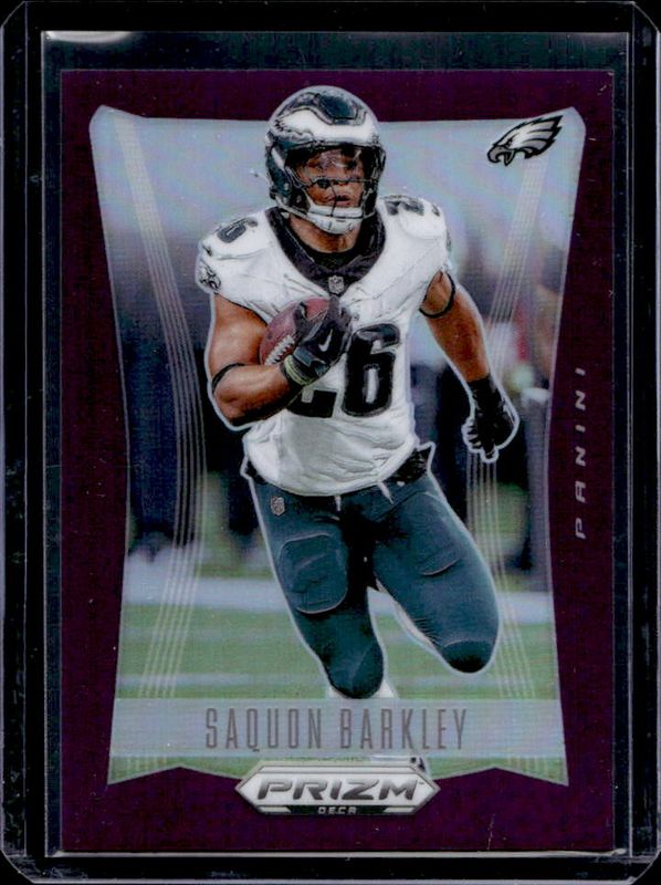 Saquon Barkley 2024 Prizm Deca #240 Purple /99 RAW