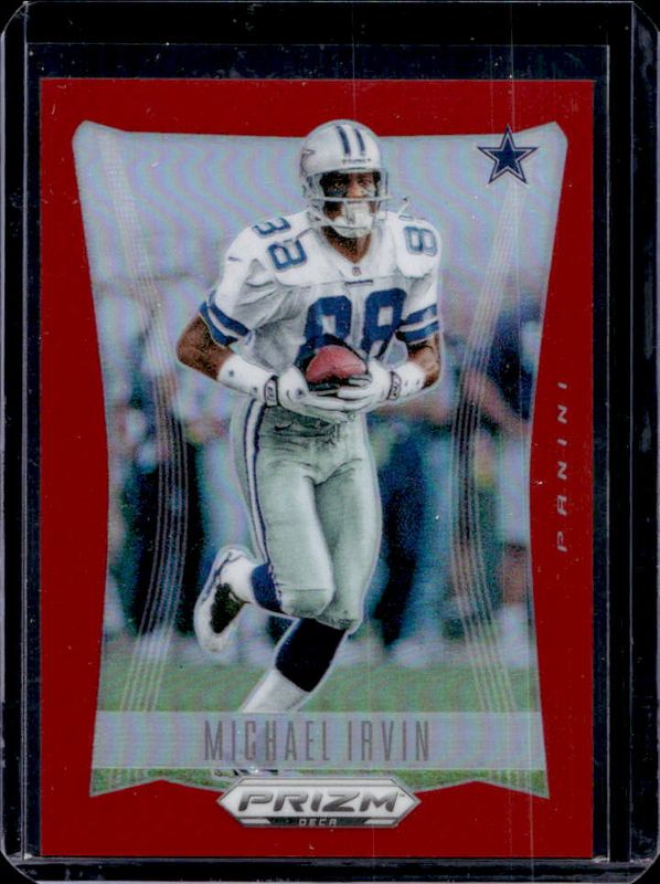 Michael Irvin 2024 Prizm Deca #85 Red /199 RAW
