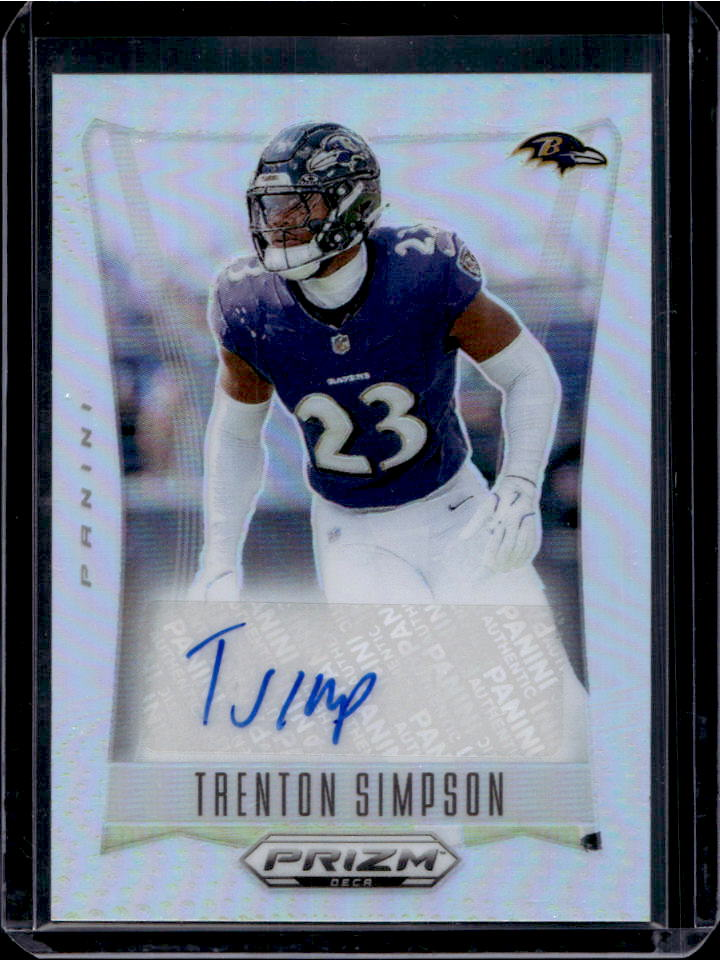 Trenton Simpson 2024 Prizm Deca #S-TSN Signatures - Silver Price Guide ...