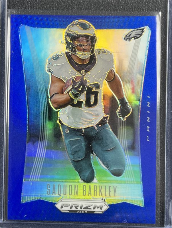 Saquon Barkley 2024 Prizm Deca #240 Blue /149 RAW