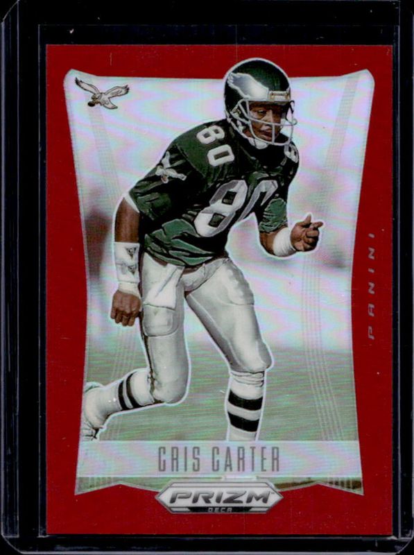 Cris Carter 2024 Prizm Deca #244 Red /199 RAW