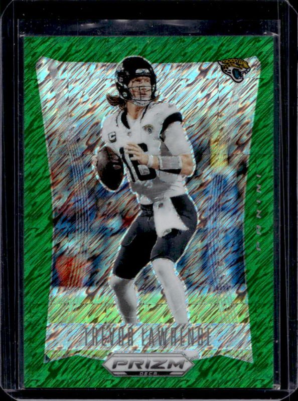 Trevor Lawrence 2024 Prizm Deca #142 FOTL Green Shimmer /12 Price