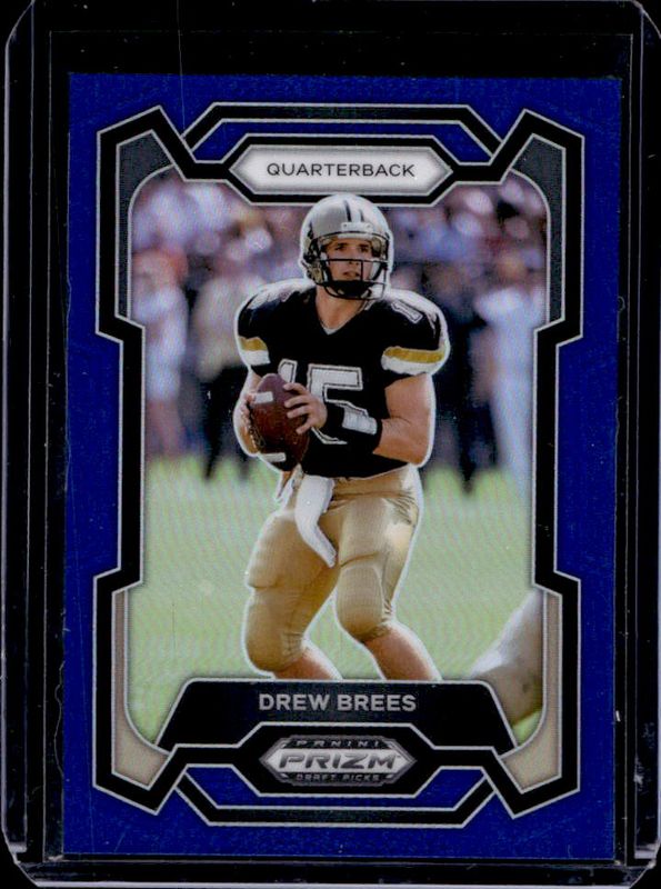 Drew Brees 2024 Prizm Draft Picks #88 Blue /199 RAW