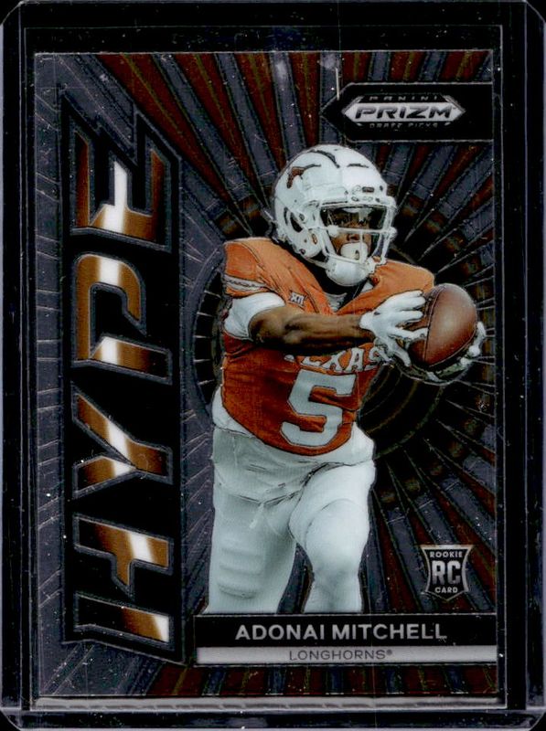 Adonai Mitchell 2024 Prizm Draft Picks #HP-AM Hype Rookie RAW