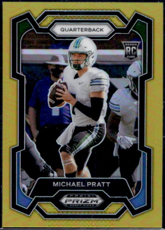 Michael Pratt 2024 Prizm Draft Picks #144 Gold /10 Rookie RAW