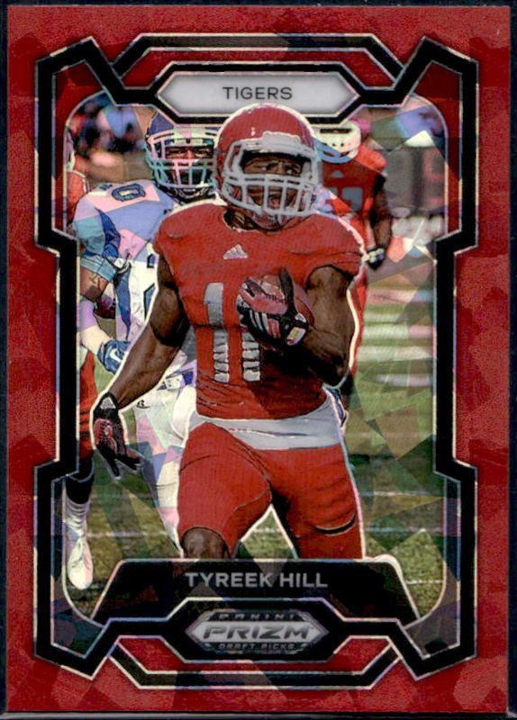 Tyreek Hill 2024 Prizm Draft Picks #80 Red Ice RAW