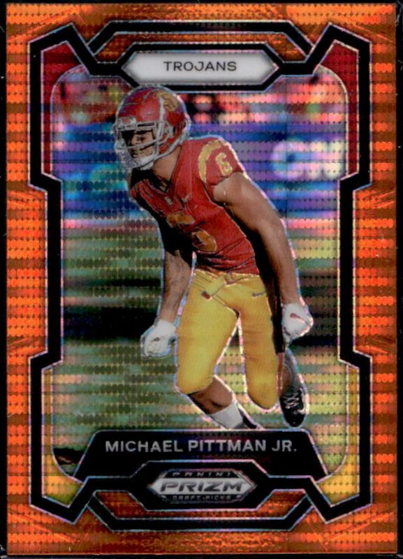 2024 Prizm Draft Picks #56 Orange Pulsar /49