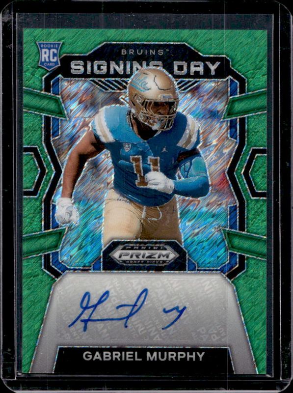 2024 Prizm Draft Picks #SD-GMY Signing Day Autographs - Green Shimmer /8