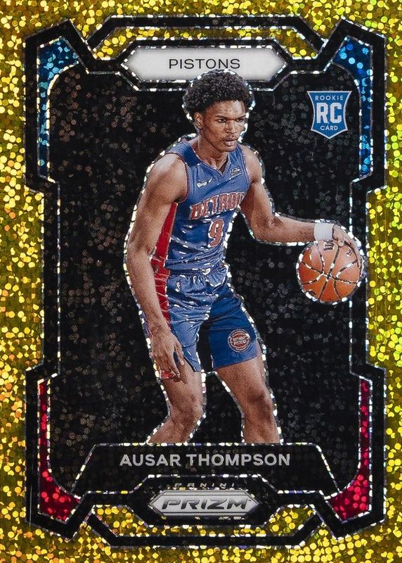 Ausar Thompson 2023 Prizm #178 Gold Sparkle /24 Rookie RAW