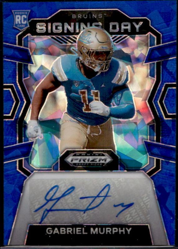 2024 Prizm Draft Picks #SD-GMY Signing Day Autographs - Blue Ice /75