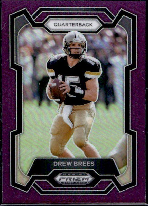 Drew Brees 2024 Prizm Draft Picks #88 Purple /75 RAW