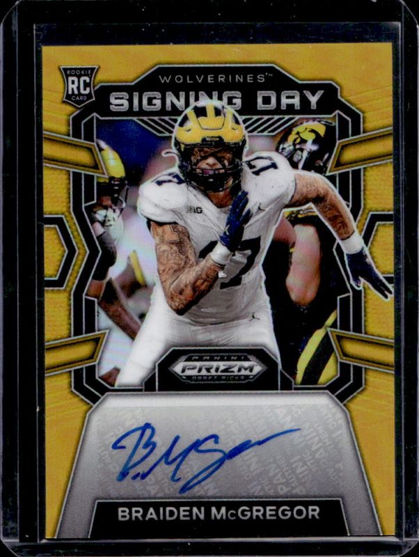 2024 Prizm Draft Picks #SD-BMR Signing Day Autographs - Gold /10