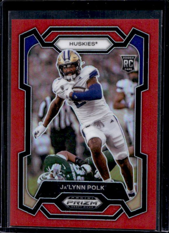 Ja'Lynn Polk 2024 Prizm Draft Picks #177 Red /299 Rookie RAW