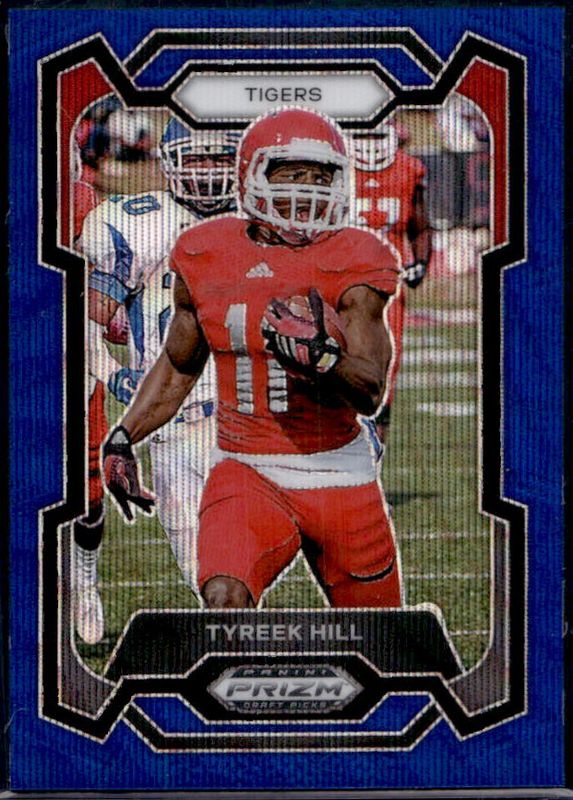Tyreek Hill 2024 Prizm Draft Picks #80 Blue Wave /249 RAW