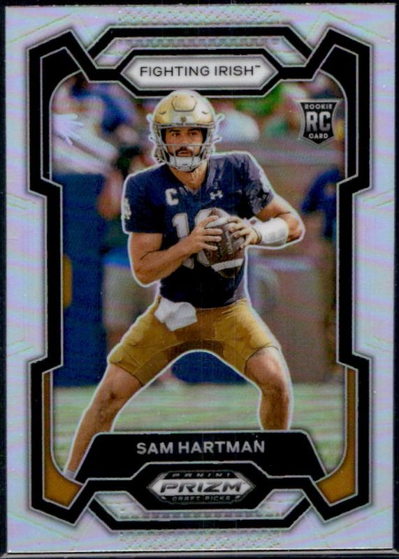 Sam Hartman 2024 Prizm Draft Picks #149 Silver Rookie RAW