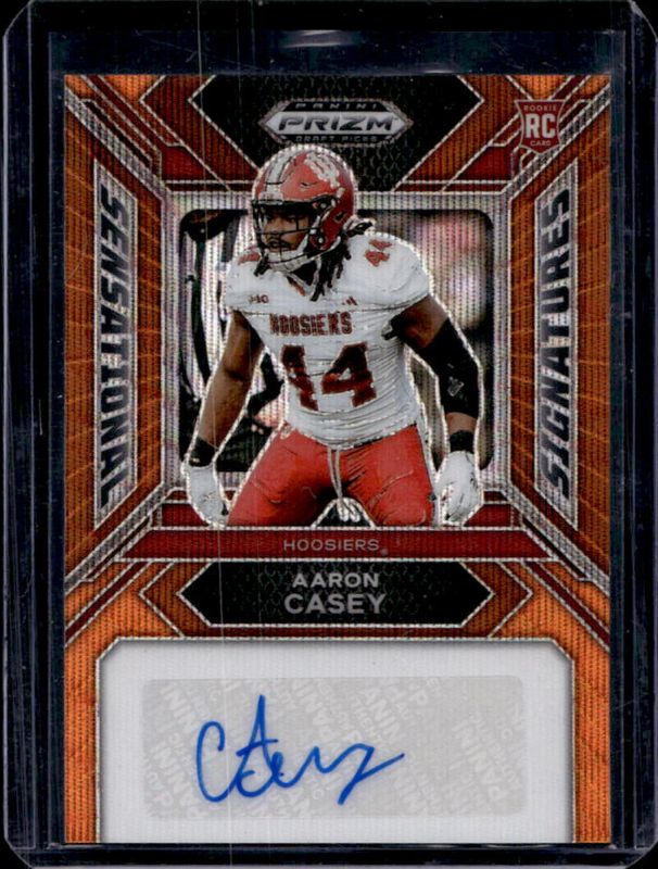 2024 Prizm Draft Picks #SS-ACY Sensational Signatures - Orange Wave