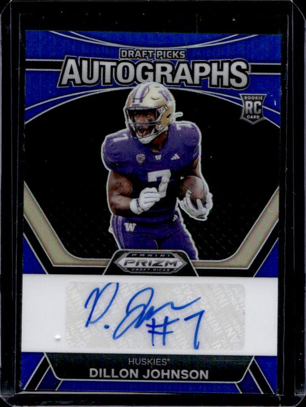 2024 Prizm Draft Picks #DPA-DJN Draft Picks Autographs - Blue /149