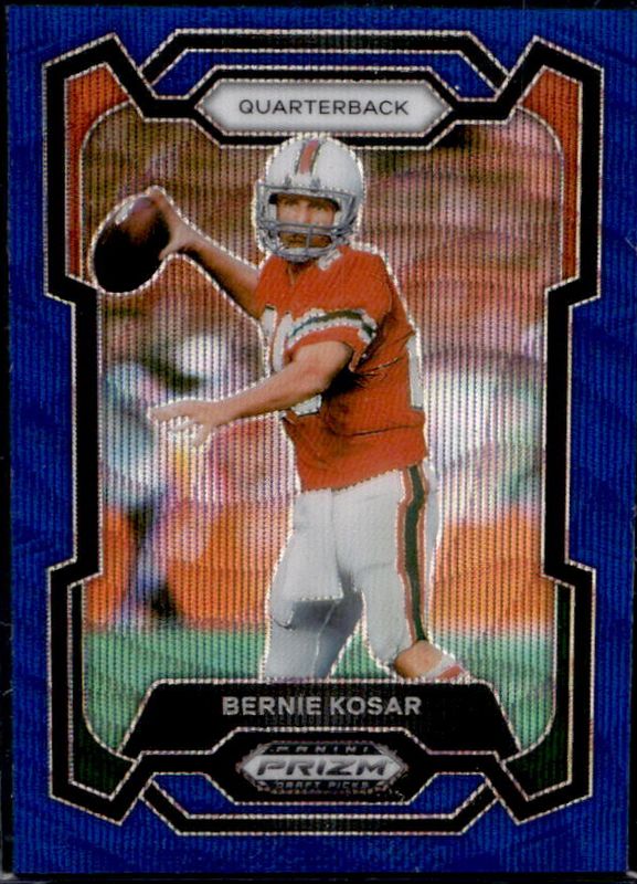 Bernie Kosar 2024 Prizm Draft Picks #26 Blue Wave /249 RAW