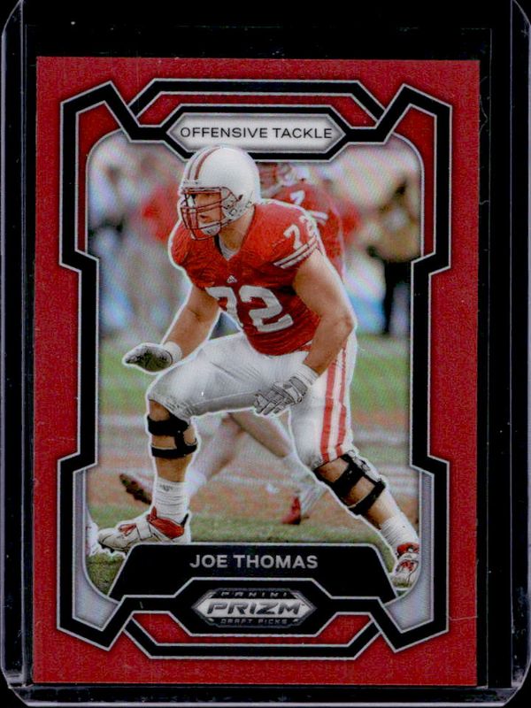 Joe Thomas 2024 Prizm Draft Picks #28 Red /299 RAW
