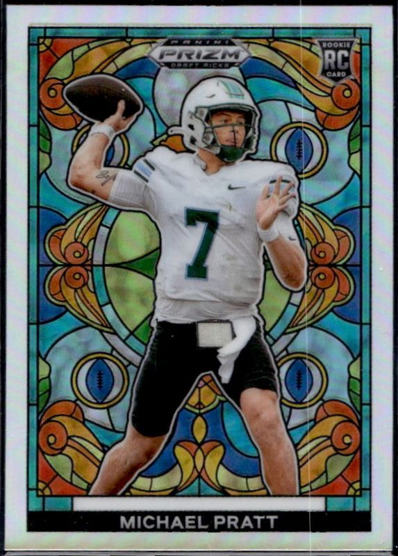 Michael Pratt 2024 Prizm Draft Picks #SG-13 Stained Glass /(SSP) Rookie RAW