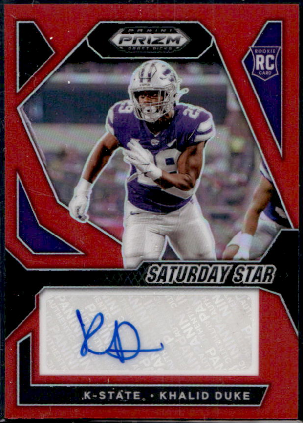 Khalid Duke 2024 Prizm Draft Picks #SSS-KDE Saturday Star Signatures ...