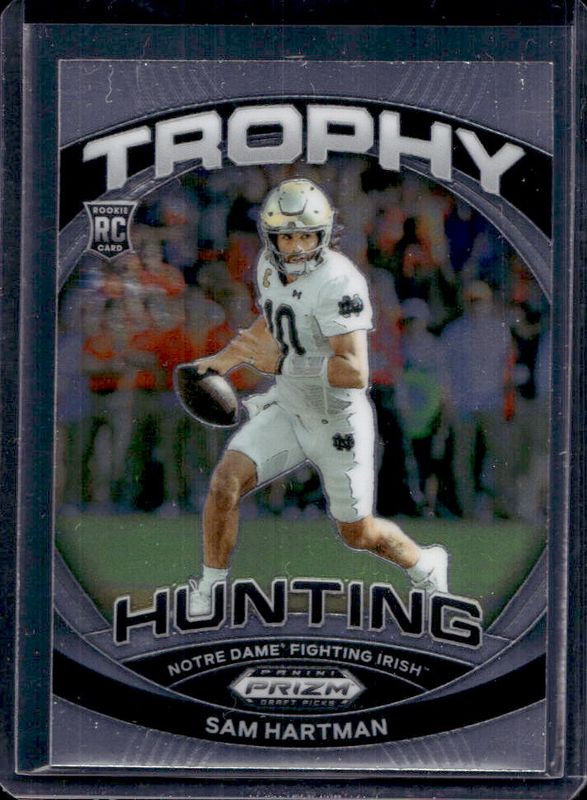 Sam Hartman 2024 Prizm Draft Picks #TH-SHN Trophy Hunting Rookie RAW