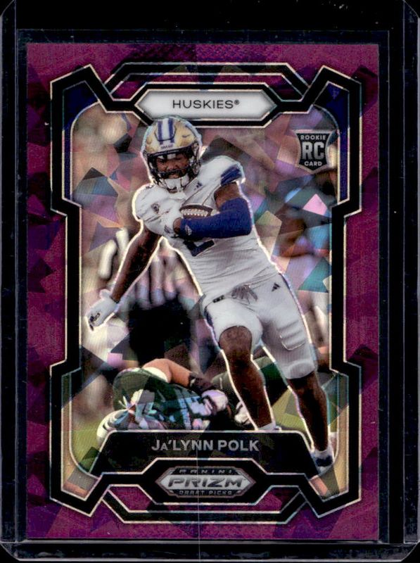 Ja'Lynn Polk 2024 Prizm Draft Picks #177 Purple Ice /149 Rookie RAW